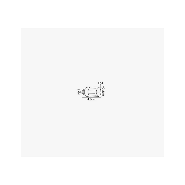 Ντουί βακελλίτη βαρελάκι λευκό E14 ΓΕΝΙΚΗΣ ΧΡΗΣΗΣ