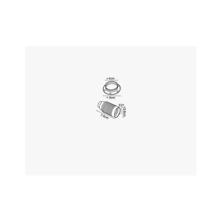 Ντουί μεταλλικό με δαχτυλίδη χρυσό E27 ΓΕΝΙΚΗΣ ΧΡΗΣΗΣ ΓΕΝΙΚΗΣ ΧΡΗΣΗΣ NTU0009E