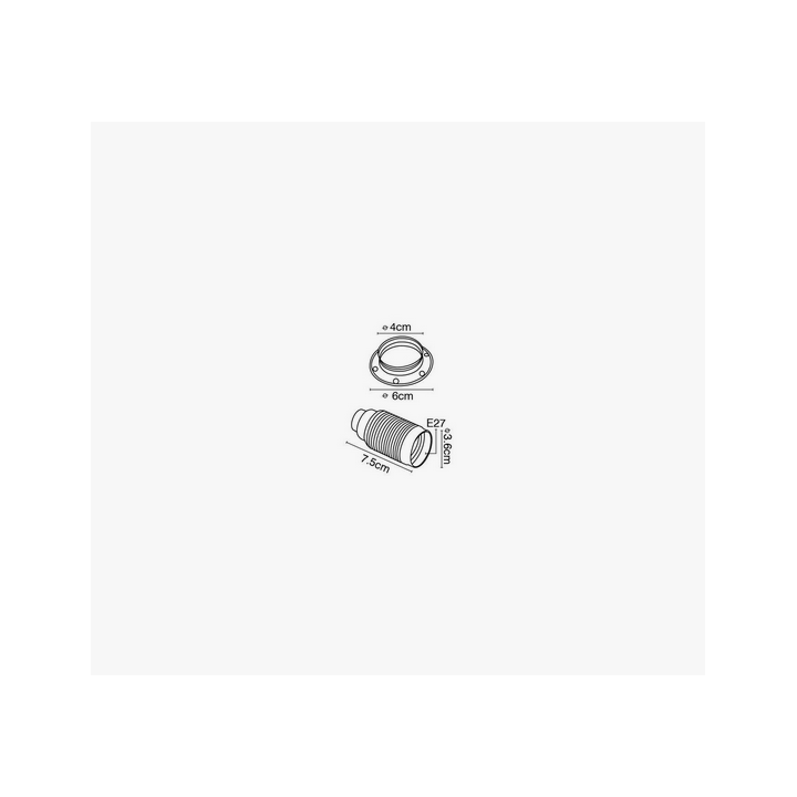 Ντουί μεταλλικό με δαχτυλίδη νίκελ E27 ΓΕΝΙΚΗΣ ΧΡΗΣΗΣ ΓΕΝΙΚΗΣ ΧΡΗΣΗΣ NTU0010E