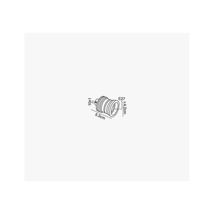 Ντουί μεταλλικό ορυχάλκινο με δαχτυλίδη πορσελάνης E27 ΓΕΝΙΚΗΣ ΧΡΗΣΗΣ ΓΕΝΙΚΗΣ ΧΡΗΣΗΣ NTU0011E