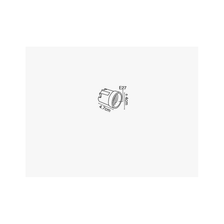 Ντουί πορσελάνης χωρίς λαμάκι E27 λευκό ΓΕΝΙΚΗΣ ΧΡΗΣΗΣ