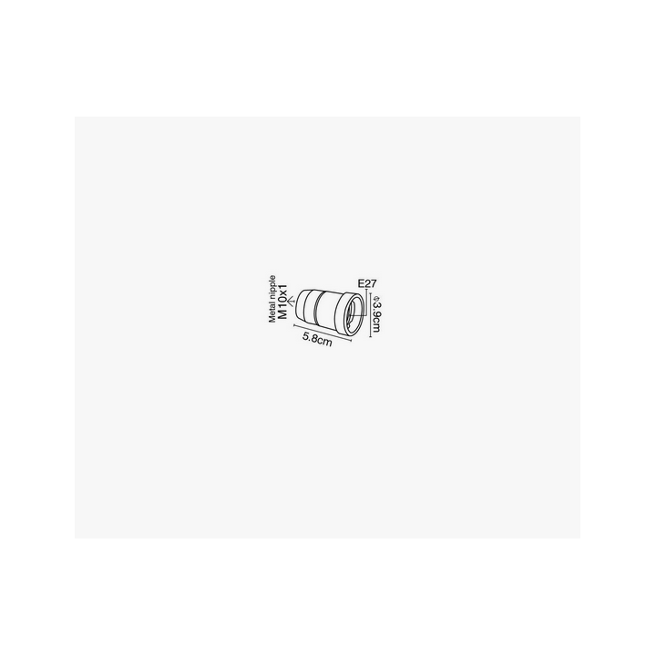 Ντουί πορσελάνης με φλάντζα E27 λευκό ΓΕΝΙΚΗΣ ΧΡΗΣΗΣ