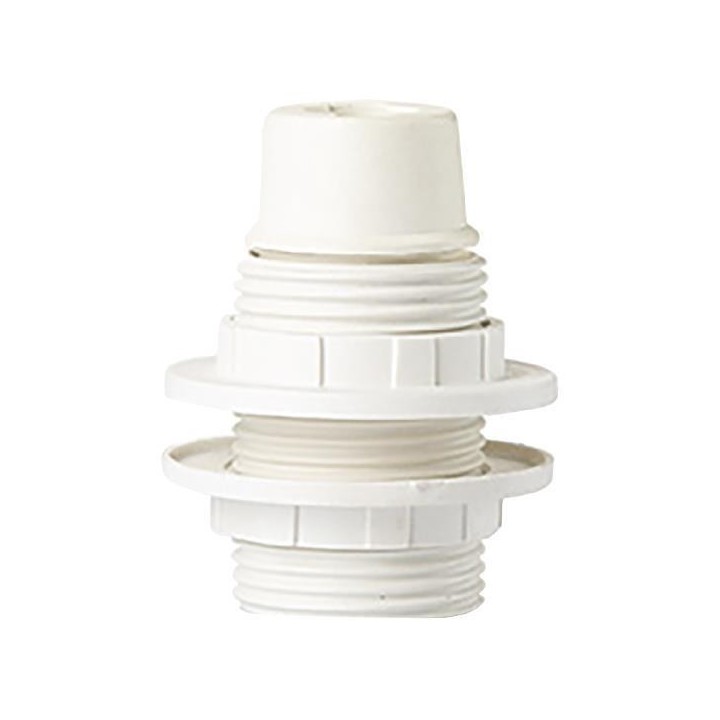 Ντουί βακελίτη ροδέλας με δακτυλίδη λευκό E14 ΓΕΝΙΚΗΣ ΧΡΗΣΗΣ