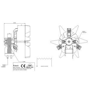 Μοτέρ αερόθερμου κουζίνας KORTING