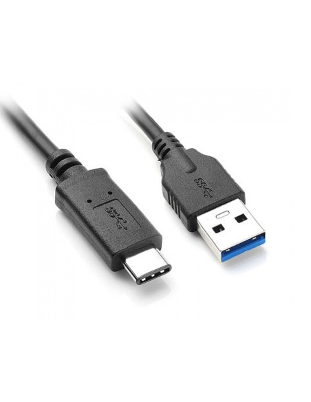 Καλώδιο φόρτισης και μεταφοράς δεδομένων από USB 3.0 αρσενικό σε USB type-C αρσενικό μαύρο  USB0006