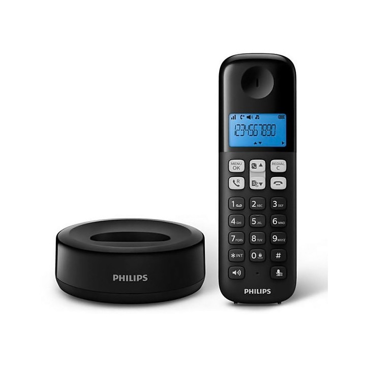 copy of Ασύρματη τηλεφωνική συσκευή άσπρη D1611W/34 PHILIPS με λειτουργία ανοιχτής ακρόασης