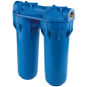 Φίλτρο νερού κάτω πάγκου DP 10'' διπλό 3/4'' ATLAS FILTRI AFO SX-ABμπλέ