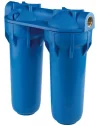 Φίλτρο νερού κάτω πάγκου DP 10'' διπλό 3/4'' ATLAS FILTRI AFO SX-ABμπλέ ATLAS FILTRI 312212