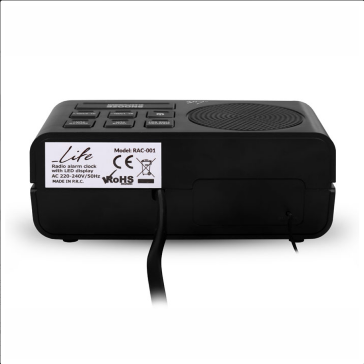 Ραδιόφωνο / Ρολόι / Ξυπνητήρι με οθόνη LED και ψηφία 0.6" LIFE