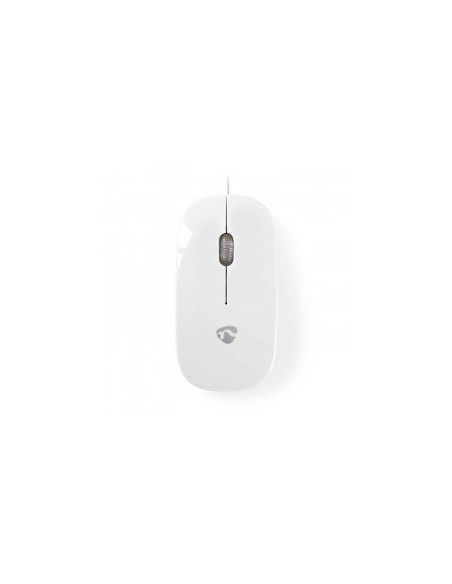 Εξαιρετικά λεπτό οπτικό ποντίκι USB, 1000 dpi σε άσπρο χρώμα NEDIS  233-0367
