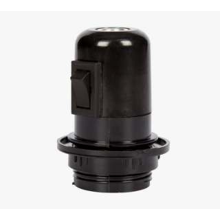 Ντουί βακελίτη μαύρο E27 με ροδέλα και διακόπτη ΓΕΝΙΚΗΣ ΧΡΗΣΗΣ ΓΕΝΙΚΗΣ ΧΡΗΣΗΣ NTU0026