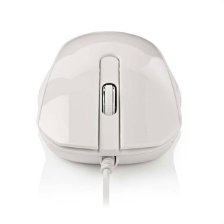 Ενσύρματο οπτικό ποντίκι, 1000 dpi σε άσπρο χρώμα NEDIS  233-0365
