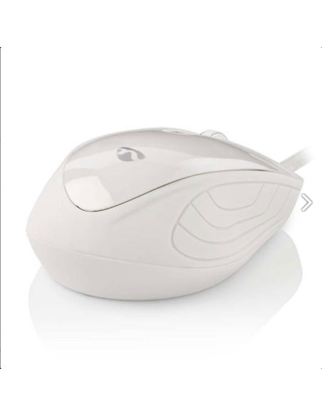 Ενσύρματο οπτικό ποντίκι, 1000 dpi σε άσπρο χρώμα NEDIS  233-0365