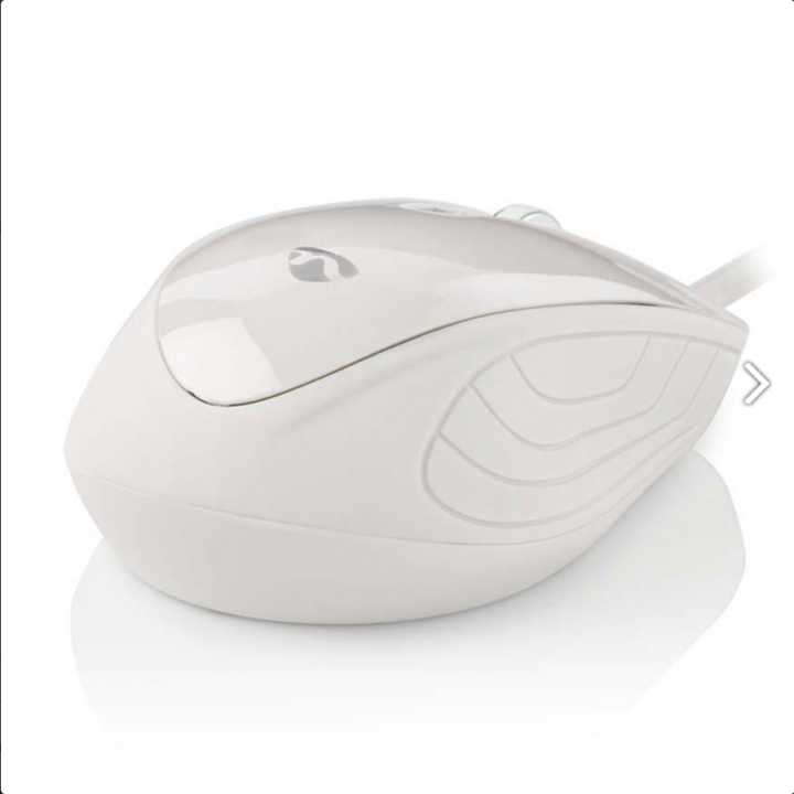 Ενσύρματο οπτικό ποντίκι, 1000 dpi σε άσπρο χρώμα NEDIS