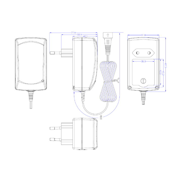 Τροφοδοτικό πακ πολλαπλών εξόδων 2250mA MW-3IP25 MINWA ΓΕΝΙΚΗΣ ΧΡΗΣΗΣ  MW3IP25