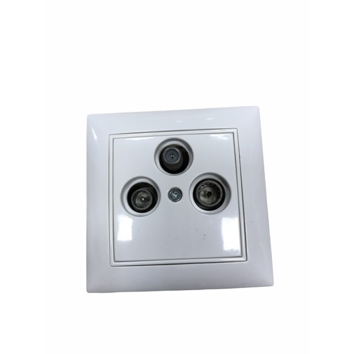 copy of Διακόπτης χωνευτός διπλός K/R λευκός ANESTECH