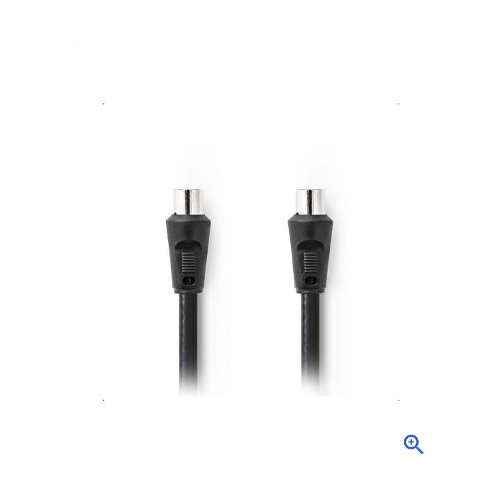 Καλώδιο κεραίας TV RF αρσενικό σε RF θηλυκό 3m,  μαύρο