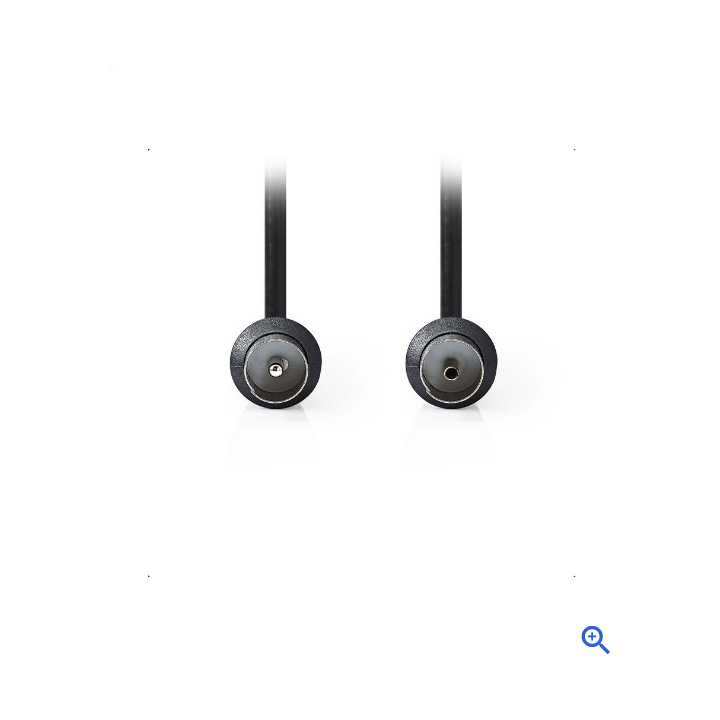 Καλώδιο κεραίας TV RF αρσενικό σε RF θηλυκό 2.5m, μαύρο ΓΕΝΙΚΗΣ ΧΡΗΣΗΣ TV0002b