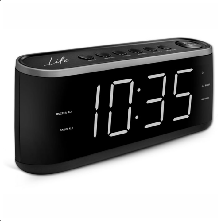 Ραδιόφωνο / Ρολόι / Ξυπνητήρι με οθόνη LED και ψηφία 1.8" LIFE