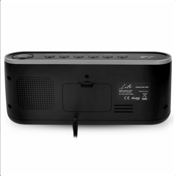 Ραδιόφωνο / Ρολόι / Ξυπνητήρι με οθόνη LED και ψηφία 1.8" LIFE