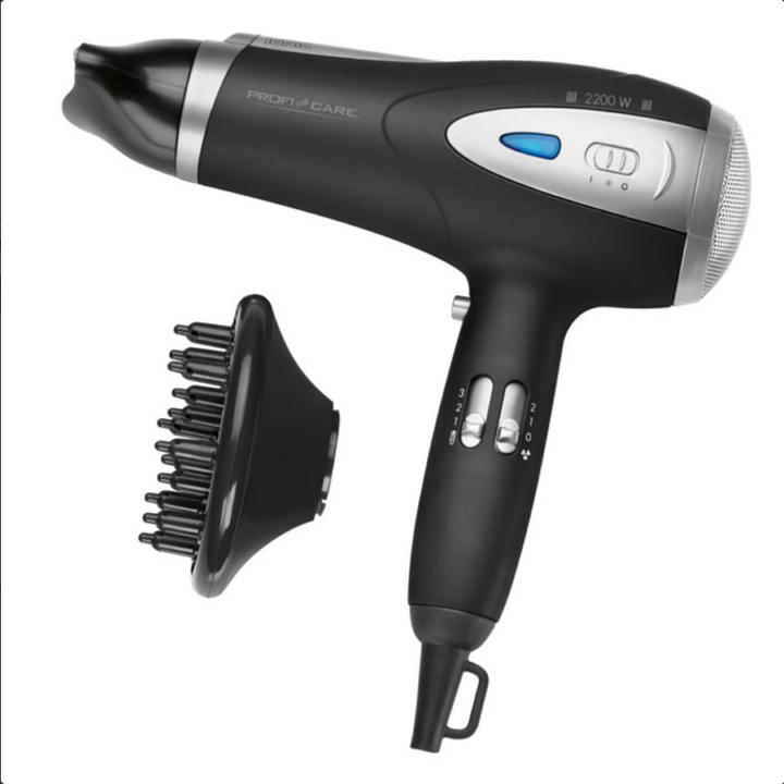 Σεσουάρ μαλλιών 2200W με λειτουργία ιονισμού, σε μαύρο χρώμα LIFE  229-0031