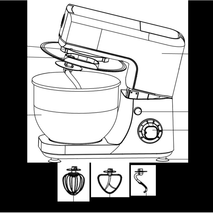 Ζυμωτήρας κουζινομηχανής IZZY original IZZY KZYM0006