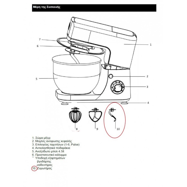 copy of Αναδευτήρας μαρέγγας  κουζινομηχανής IZZY original