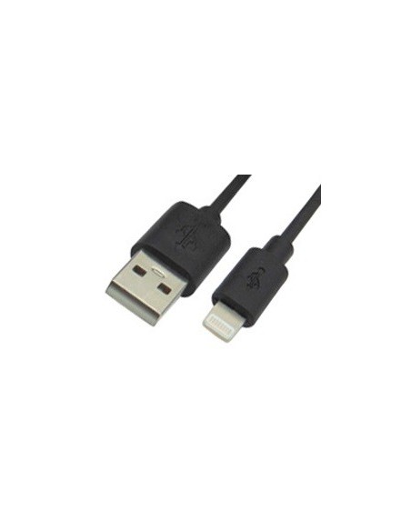 Καλώδιο Lightning σε USB, για φόρτιση και μεταφορά δεδομένων σε μαύρο χρώμα συσκευών iPHONE 5/6/iPAD Apple IPH0002