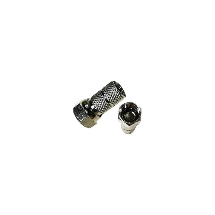 Δορυφορικό βύσμα τύπου F twist-on με φλάντζα ΓΕΝΙΚΗΣ ΧΡΗΣΗΣ TYPEF0001