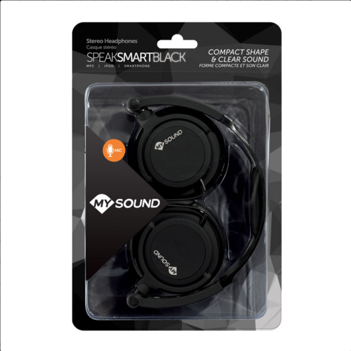 Στερεοφωνικά ακουστικά με μικρόφωνο, με βύσμα jack 3.5mm, σε μαύρο χρώμα MELICONI  070-0550