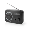Portable FM/AM radio, black/gray NEDIS