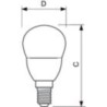Λάμπα led σφαιρική 10W E14 G45 2700Κ EUROLAMP EUROLAMP G451027E14EL