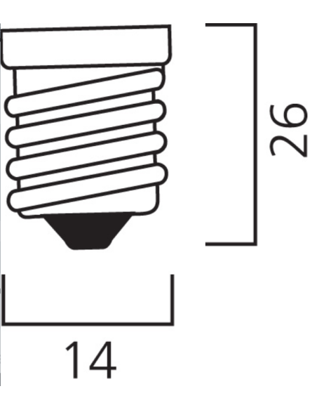 Λάμπα led κερί 5.5W E14 P45 2700Κ