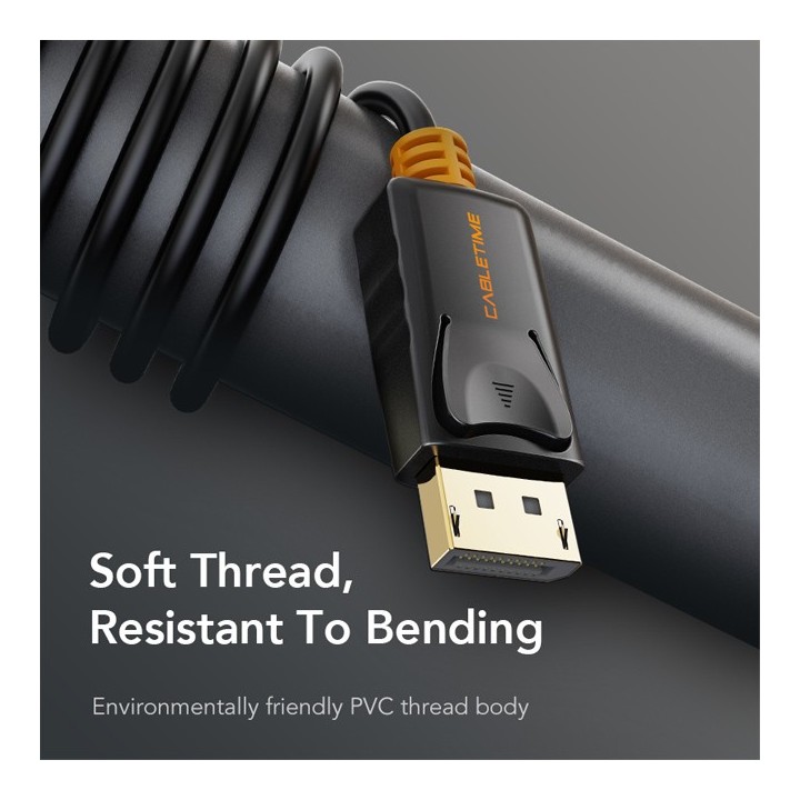 Καλώδιο εικόνας DisplayPort 1.2V αρσενικό σε DisplayPort 1.2V αρσενικό 1.80m ΓΕΝΙΚΗΣ ΧΡΗΣΗΣ DISP0002