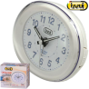 Silent alarm clock, white SL3052 TREVI