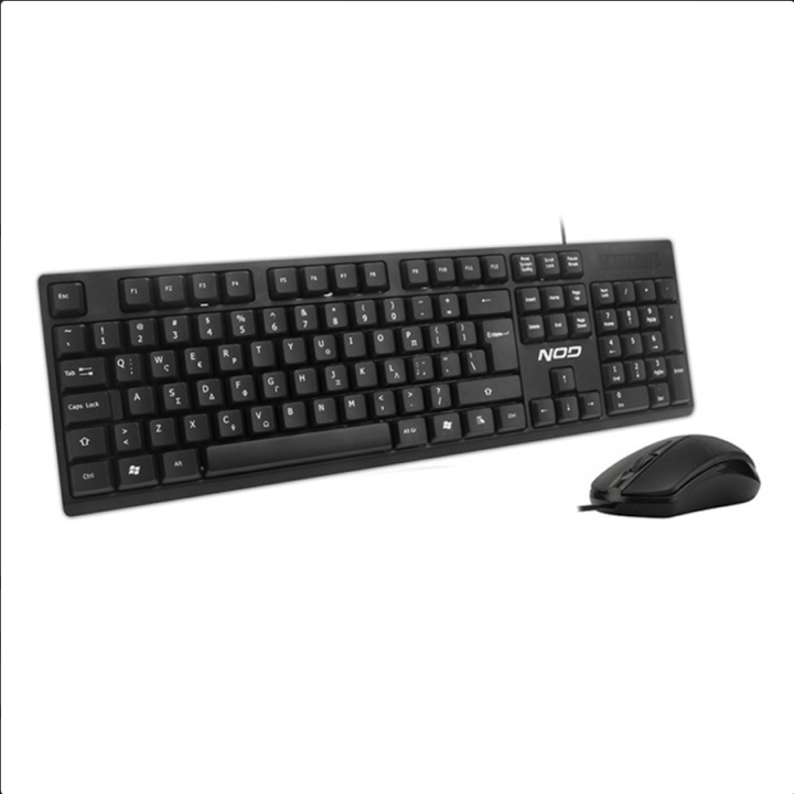 Σετ ενσύρματο πληκτρολόγιο και ποντίκι, με ελληνικό layout NOD  141-0073