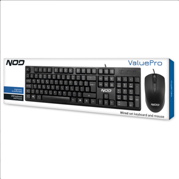 Σετ ενσύρματο πληκτρολόγιο και ποντίκι, με ελληνικό layout NOD  141-0073