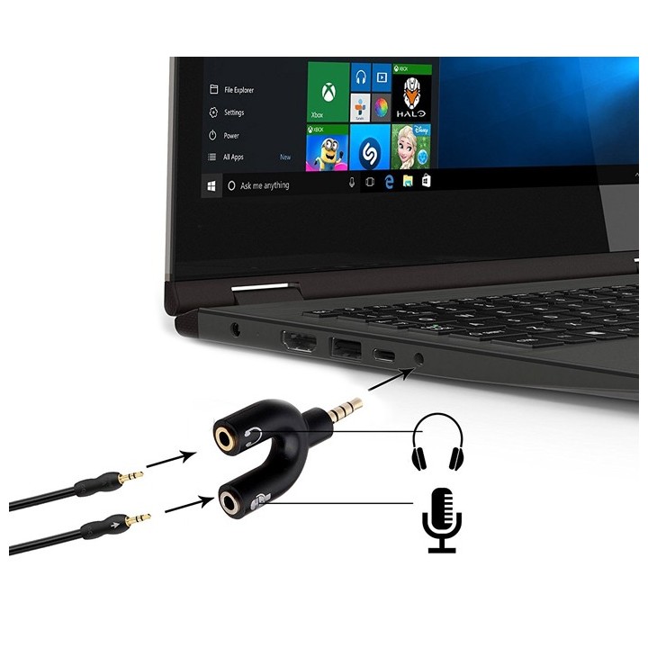 Αντάπτορας ήχου από 3.5mm 4pin αρσενικό σε 2 x 3.5mm θηλυκά , κατάλληλο για headsets ΓΕΝΙΚΗΣ ΧΡΗΣΗΣ AJACK3502