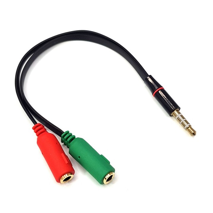 Αντάπτορας ήχου από 4 pin 3.5mm αρσενικό σε 2 x 3.5mm θηλυκά ΓΕΝΙΚΗΣ ΧΡΗΣΗΣ CAB-J049