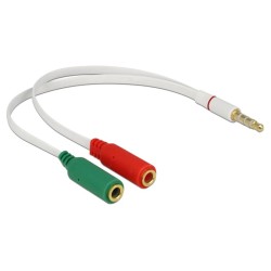 Αντάπτορας ήχου από 4 pin 3.5mm αρσενικό σε 2 x 3.5mm θηλυκά ΓΕΝΙΚΗΣ ΧΡΗΣΗΣ CAB-J050