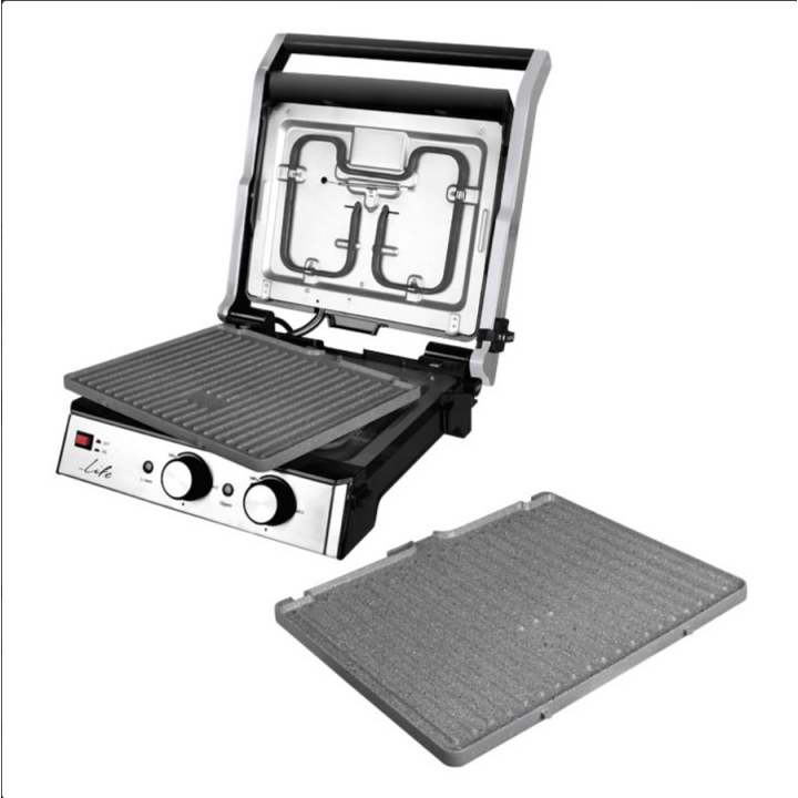 Ηλεκτρική γκριλιέρα με αποσπώμενες πλάκες με αντικολλητική επίστρωση μαρμάρου LIFE
