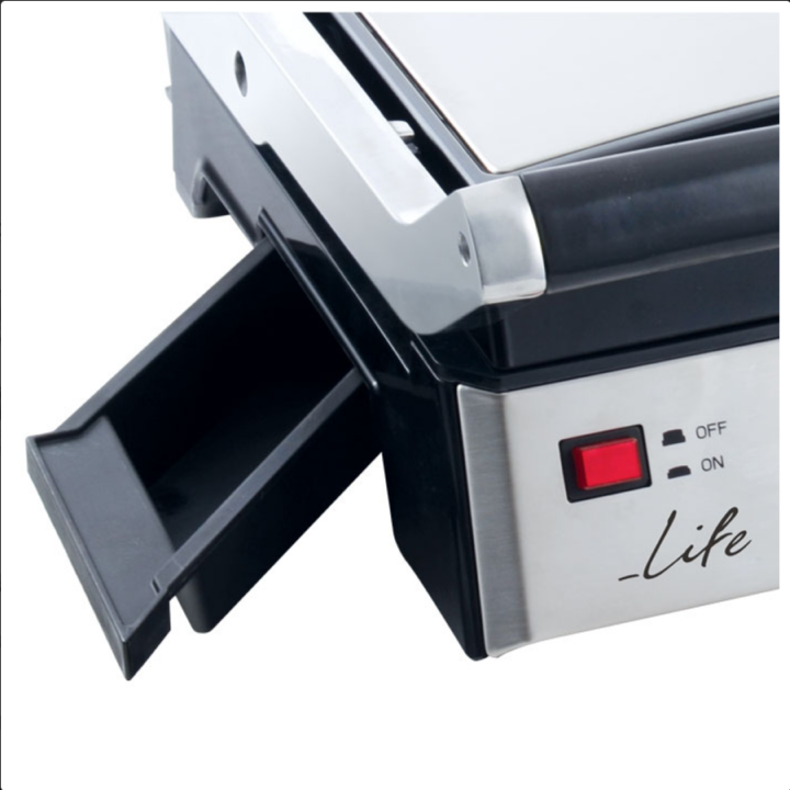 Ηλεκτρική γκριλιέρα με αποσπώμενες πλάκες με αντικολλητική επίστρωση μαρμάρου LIFE