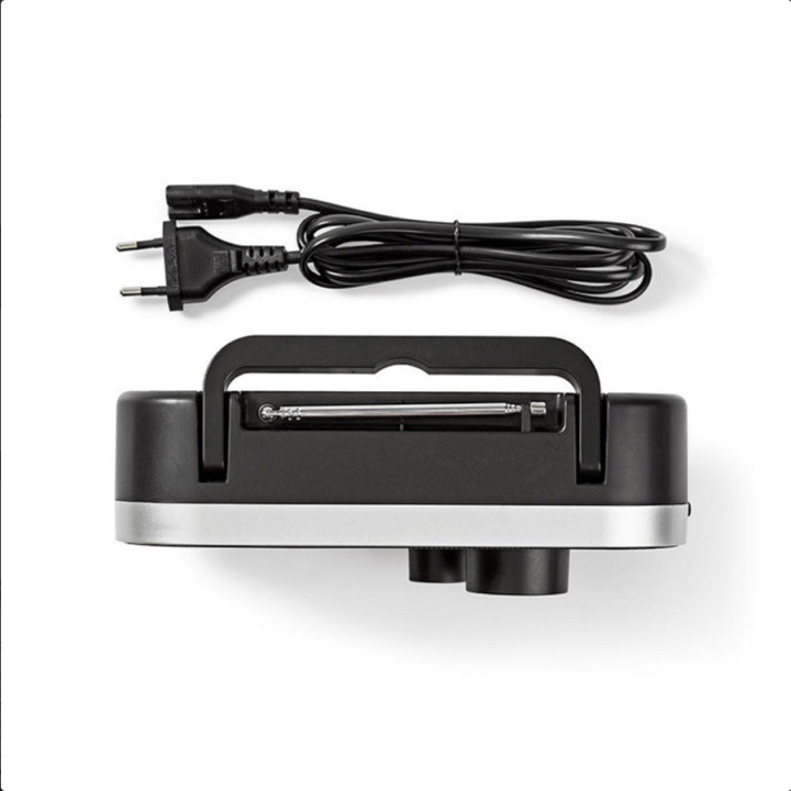 Φορητό ραδιόφωνο FM, σε μαύρο/ασημί χρώμα NEDIS