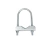 Antenna mast clamp, medium, galvanized