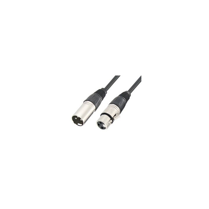 Kαλώδιο ήχου 3pin XLR (CANON) θηλυκό σε 3pin XLR (CANON)  αρσενικό 3.0m