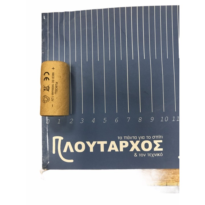 Επαναφορτιζόμενη μπαταρία SC Νi-CD 1600 mAh 1.2V FUJICELL FUJICELL SC1600