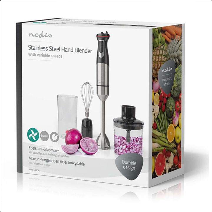 Ραβδομπλέντερ 3 σε 1 από ανοξείδωτο ατσάλι, 800W NEDIS