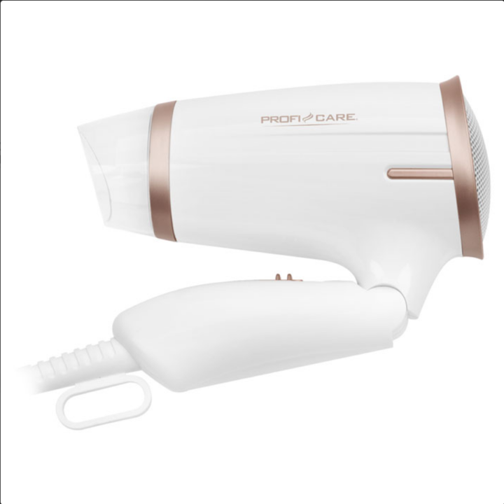 Σεσουάρ μαλλιών 1400W, με αναδιπλούμενη λαβή, σε λευκό/σαμπανί χρώμα PROFIT