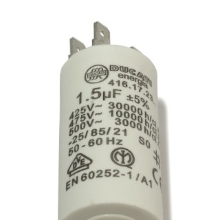Πυκνωτής λειτουργίας 1.5μF 450volt ΓΕΝΙΚΗΣ ΧΡΗΣΗΣ