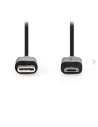 Καλώδιο δεδομένων και φόρτισης USB 2.0, USB type-C αρσενικό σε USB micro αρσενικό 1m. USBC0002